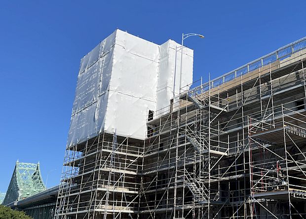 Des travaux de réfection réalisés avec minutie au pavillon de l’île Sainte-Hélène