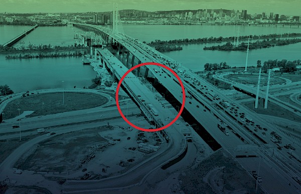 Déconstruction du pont Champlain d’origine : blitz de travaux majeurs cet automne, secteur de la route 132