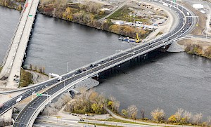 Déconstruction du pont de contournement de l’Île des Sœurs