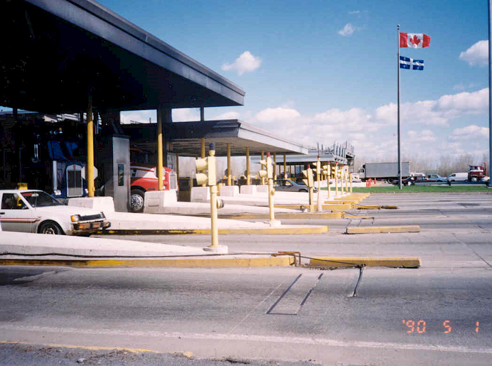 Poste de péage du pont Champlain en 1962