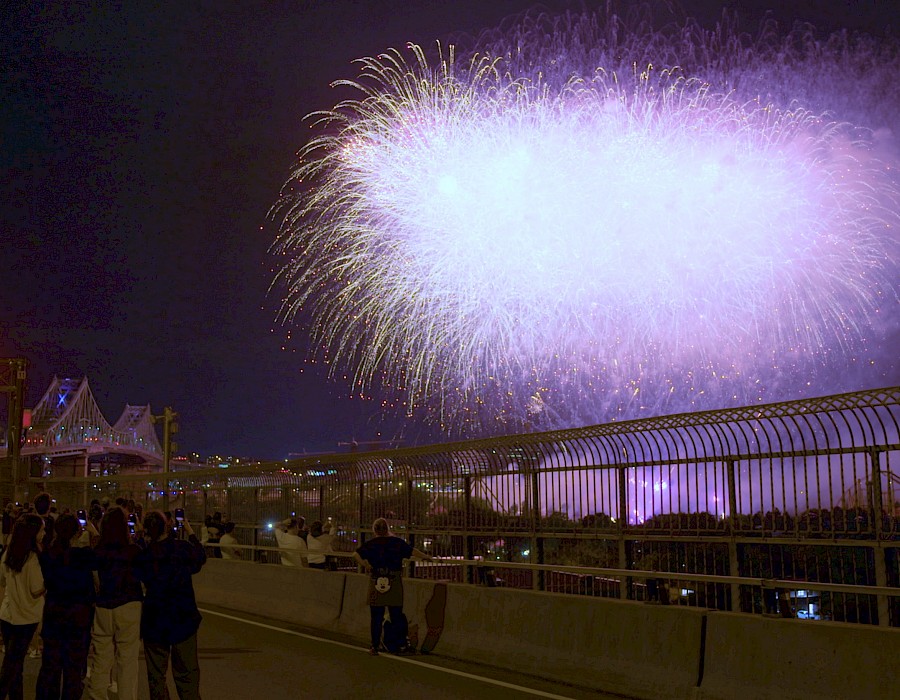 158 289 spectateurs au pont Jacques-Cartier pour voir les feux d’artifice