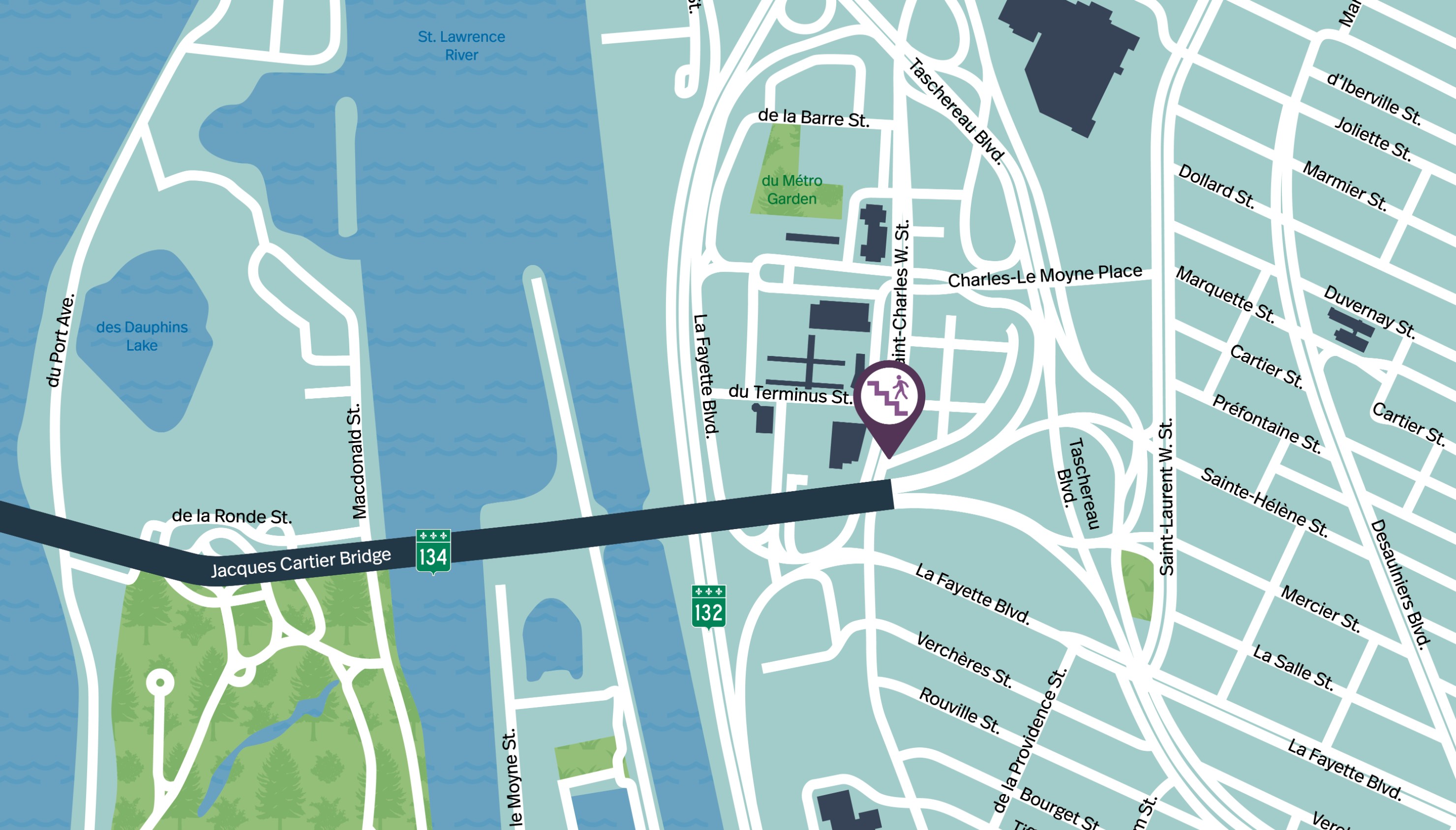 Jacques Cartier Bridge | Complete night closure of a portion of the multipurpose path on November 2