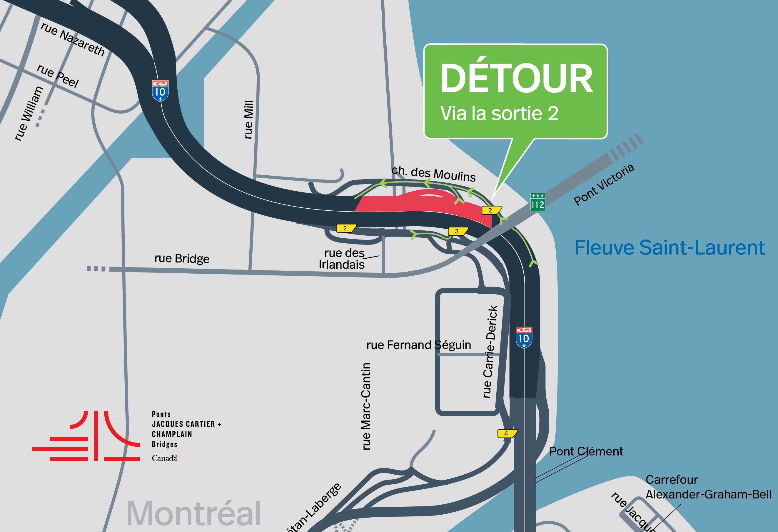 A-Bonaventure | Fermeture complète de nuit d'une portion de l'autoroute dans les deux directions, le 6 novembre
